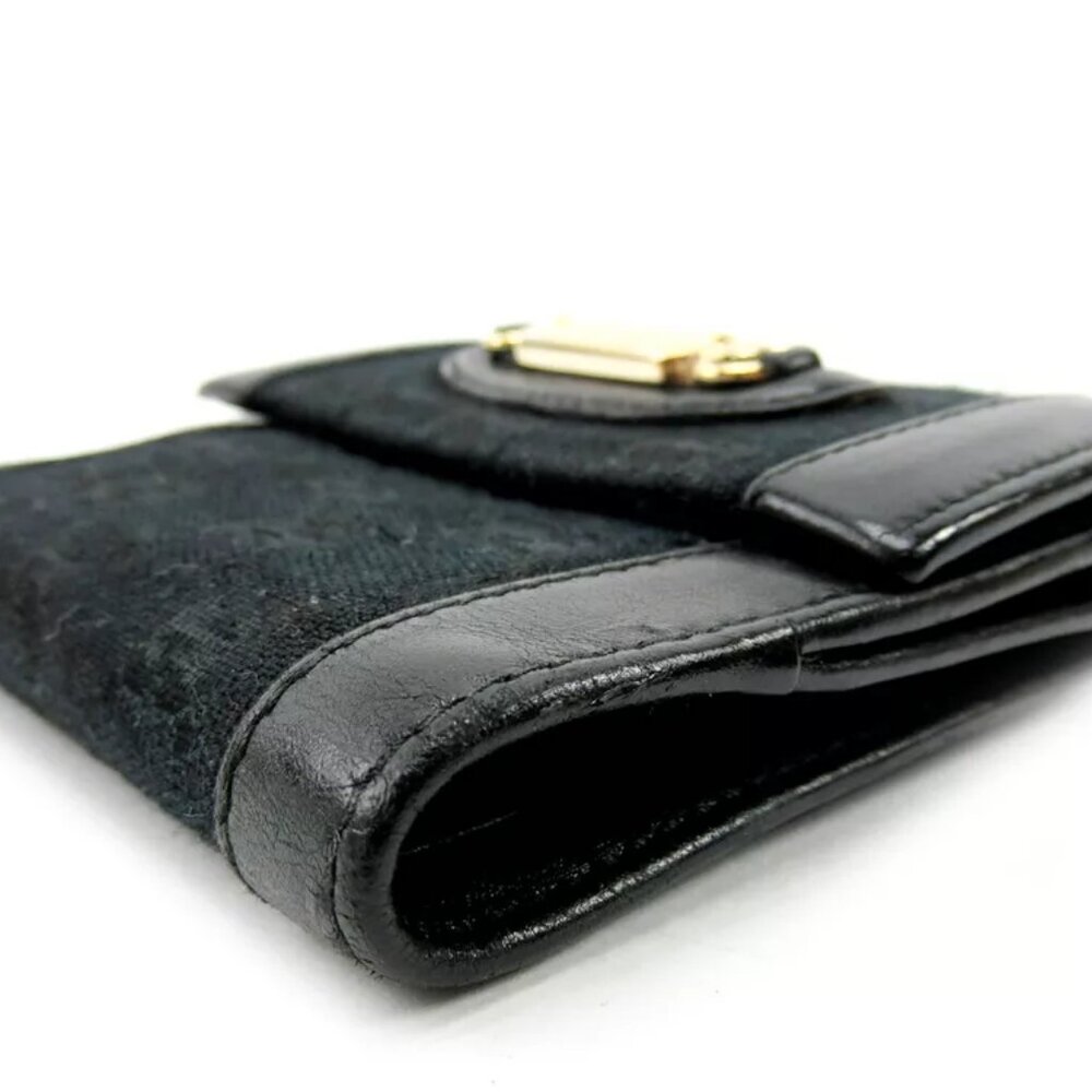 Gucci Double Sidedwallet Ggpattern Canvas Leather… - image 3